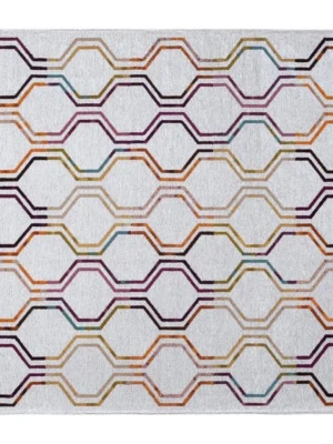 Moroccan Hex Honeycomb Rug