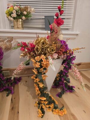 Golden Cascade Floral Arrangement