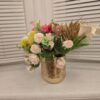 WhatsApp Image 2026-01-23 at 21.30.37 Golden Blush Floral Arrangement in Textured Gold Vase